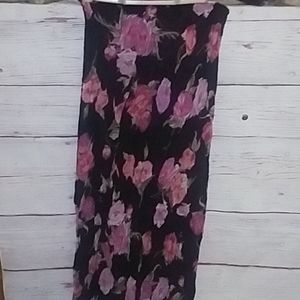 Reversible floral skirt